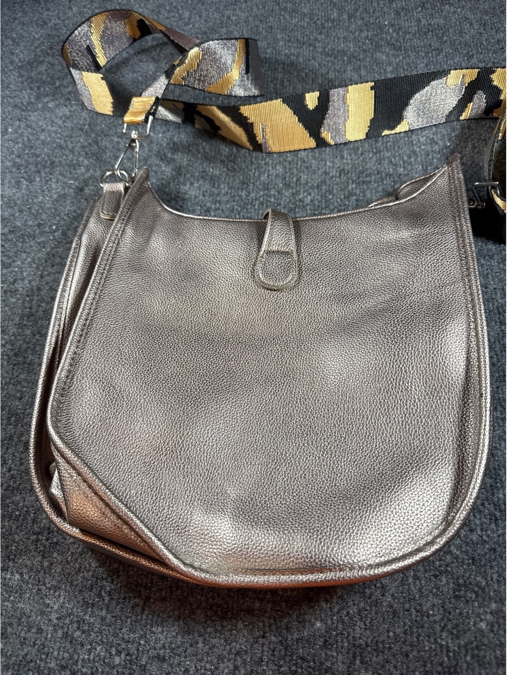 Dooney & Bourke Brown Pebbled Leather Hobo Shoulder Bag